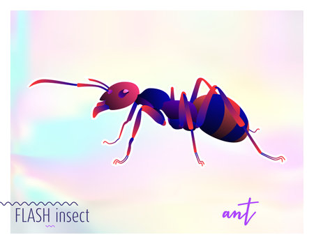 Abstract insects illustrationのイラスト素材