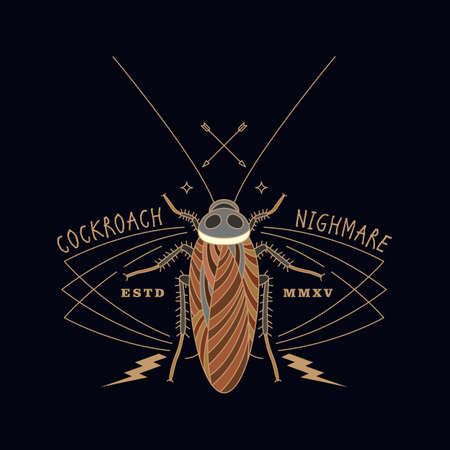 Abstract insects illustrationのイラスト素材