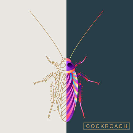 Abstract insects illustrationのイラスト素材