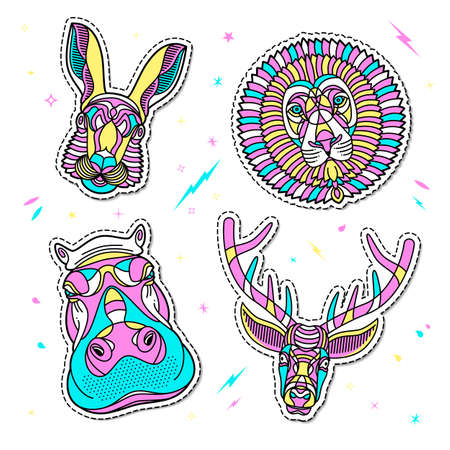 Abstract animal illustrationのイラスト素材