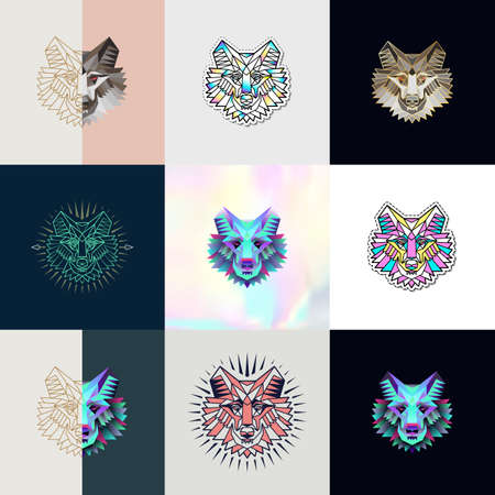 Abstract animal illustrationのイラスト素材