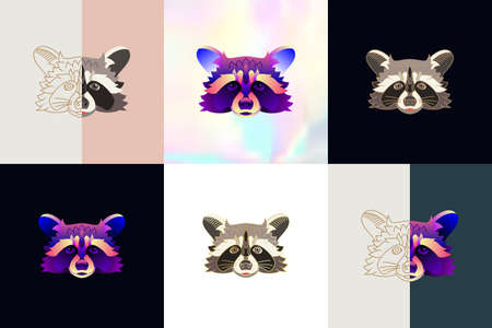 Abstract animal illustrationのイラスト素材