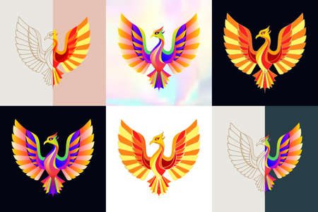 Abstract bird illustrationのイラスト素材