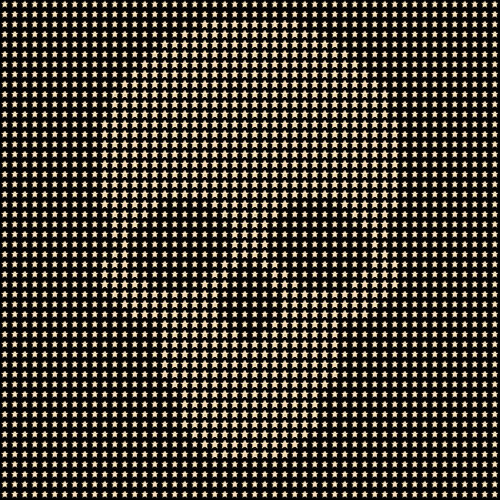 vector skull with stars illustrationのイラスト素材