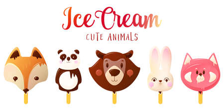 Ice Cream Summer Illustrationのイラスト素材