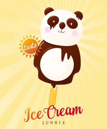 Ice Cream Summer Illustrationのイラスト素材
