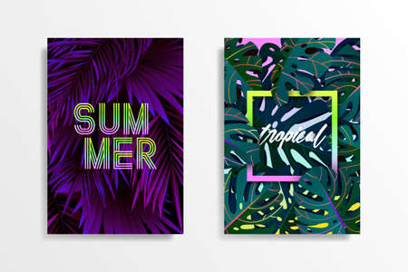 Summer tropical background design