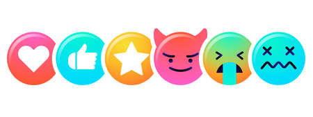 Emoji faces emoticon smileのイラスト素材