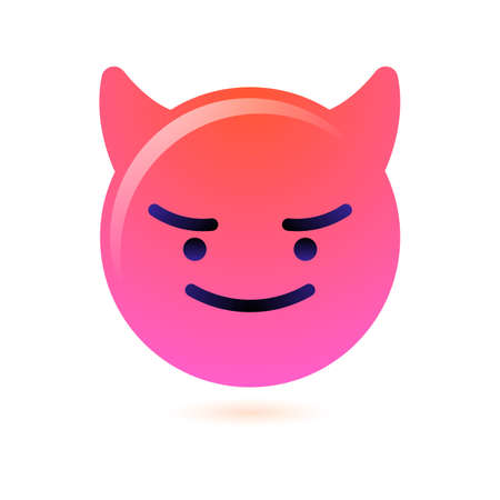 Emoji face and emoticon smileのイラスト素材