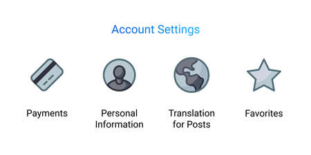 social media interface application iconsのイラスト素材