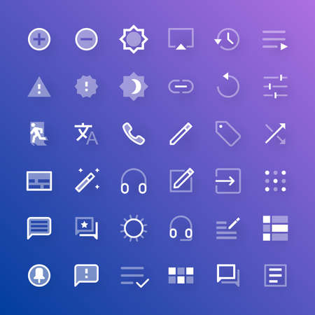social media interface design icons