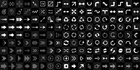 arrow and cursor iconsのイラスト素材