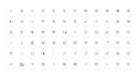 Internet social media iconsのイラスト素材