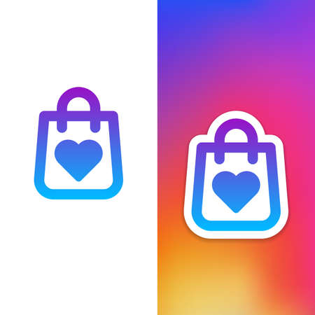 Support small business social media stickerのイラスト素材