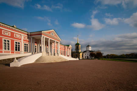 Kuskovo general plan against the blue skyの写真素材