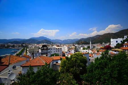 Turkey general view of the old city from aboveの写真素材