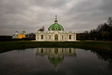 Russia Moscow park Kuskovo in autumnの写真素材