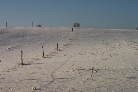 the calm winter  Masurian landscapeの写真素材