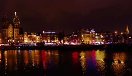 Amsterdam by nightの写真素材