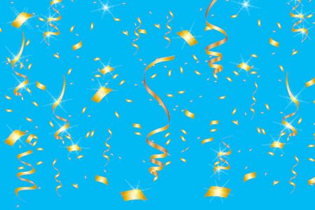 Vector confetti. Festive illustration. Party popper isolated on backgroundのイラスト素材