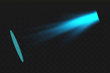 Vector spotlight. Light effect.Glow isolated white transparent light effect. Abstract special effect element design.のイラスト素材