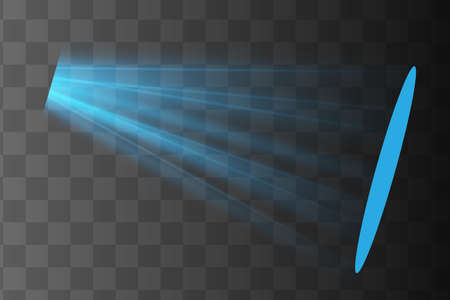 Vector spotlight. Light effect.Glow isolated white transparent light effect. Abstract special effect element design.のイラスト素材