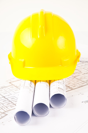 rolls and hardhat の写真素材