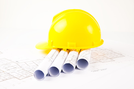 rolls and hardhat の写真素材