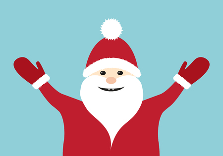 Smiley Santa Claus. Vector.のイラスト素材
