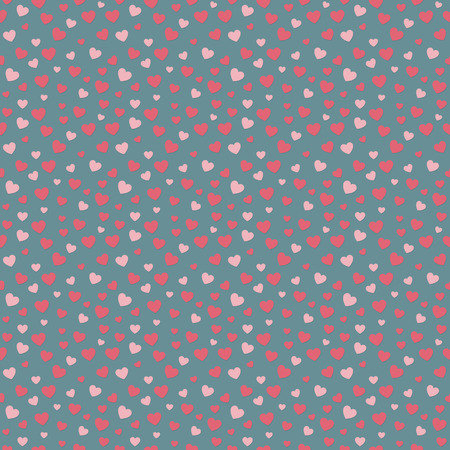 Colorful background with paper cut hearts - seamless pattern vector.のイラスト素材