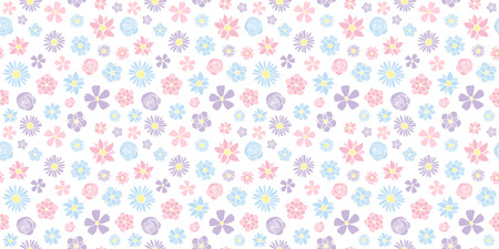 Vintage floral texture. Seamless pattern with hand drawn flowers. Mother's Day, Woman's Day and Valentine's Day. Vector.
のイラスト素材