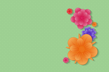 Background with flowers. Concept of a card for Women's Day, Mother's Day. Vector.のイラスト素材