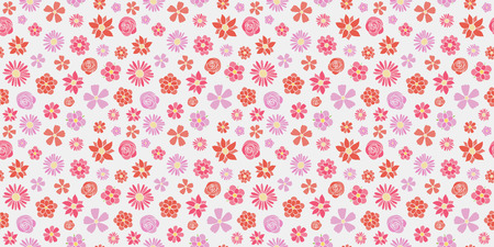 Seamless floral pattern wrapping paper.のイラスト素材