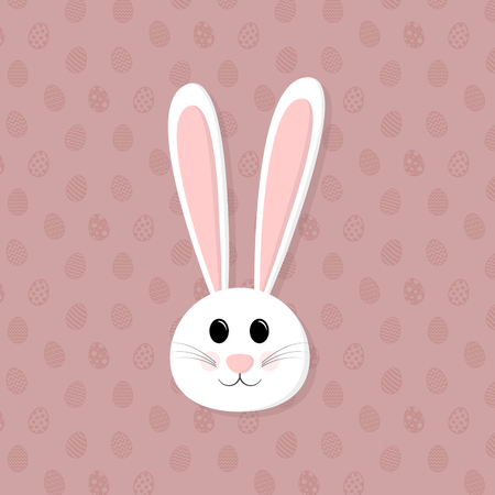 Concept of a happy bunny vector illustrationのイラスト素材