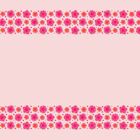 Background with flowers - layout with copyspace for Mother's Day, Women's Day. Vector.のイラスト素材