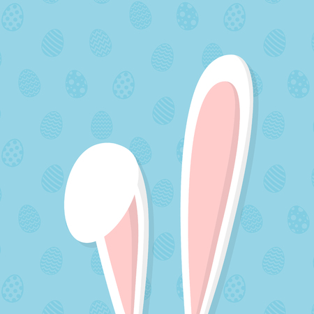 Funny Easter background with copyspace. Vector illustration.のイラスト素材