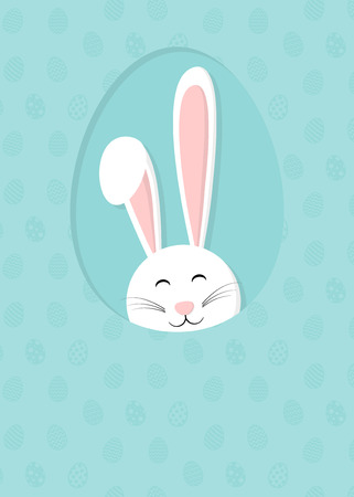 Funny Easter background with copy space vector.のイラスト素材