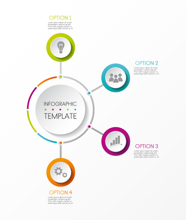 Infographic template.のイラスト素材