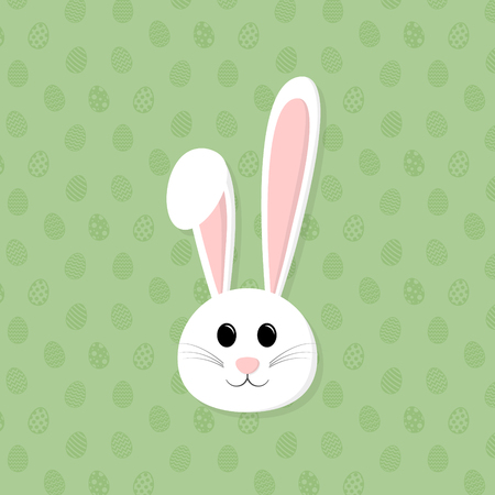 Easter bunny icon, symbol of Easter vector illustration.のイラスト素材