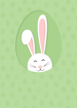 Easter background with bunny ears vector illustration.のイラスト素材