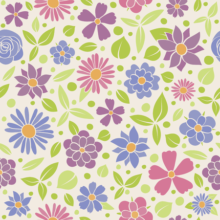 Seamless floral pattern - wrapping paper. Mother's Day, Woman's Day and Valentine's Day. Vector.のイラスト素材