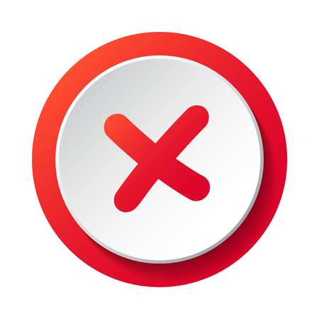 Multiplication symbol - icon. Vector.のイラスト素材