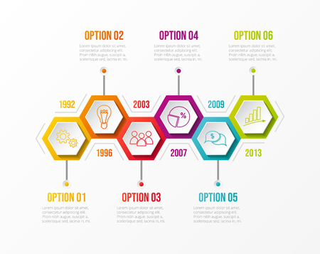 Company timeline - concept of business infographic.のイラスト素材