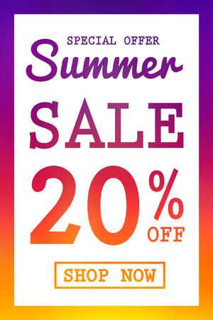 Vibrant coloured background for Summer Sale.のイラスト素材