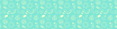 Summer background with copyspace. Vector.のイラスト素材
