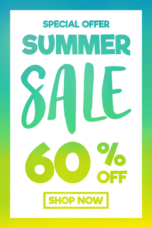 Concept of colourful poster for Summer Sale. Vector.のイラスト素材