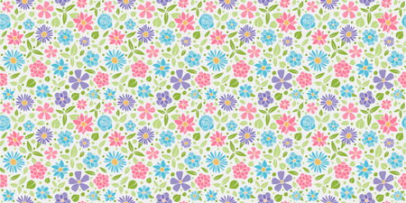 Beautiful pastel coloured background with flowers. Mother's Day, Woman's Day and Valentine's Day. Vector.のイラスト素材