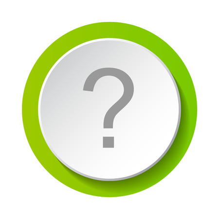 Question mark - concept of a 3d button. Vector.のイラスト素材