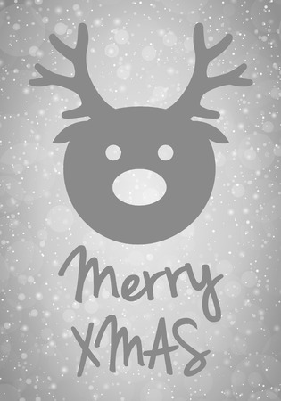 Shiny Christmas typography with wishes. Vector.のイラスト素材