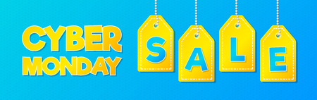 Cyber Monday Sale - banner. Vector.のイラスト素材